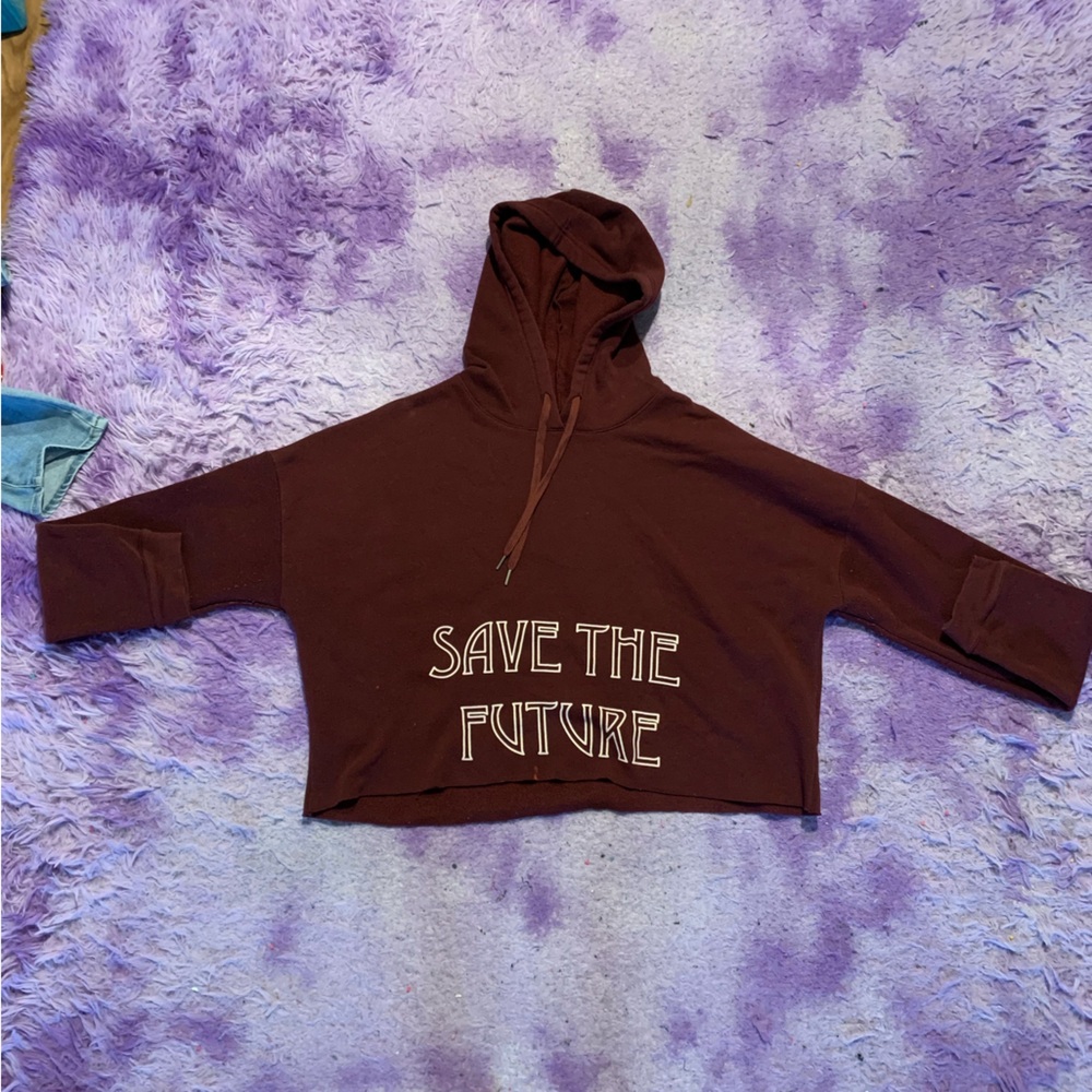 Burgundy Sweater Croptop
